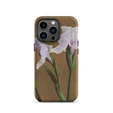 Purple Iris - Ogawa Kazumasa Floral Iphone Case, 13 Pro / Matte, Floral-patterned Smartphone Case