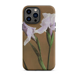 Purple Iris - Ogawa Kazumasa Floral Iphone Case, 13 Pro Max / Matte, Floral-patterned Phone Case