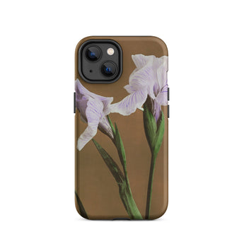 Purple Iris - Ogawa Kazumasa Floral Iphone Case, 14 / Matte, Floral-patterned Phone Case