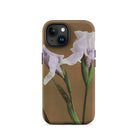 Purple Iris Ogawa Kazumasa Floral Iphone Case, 15 / Matte, Brown Phone Case Iris Flower Design