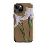 Purple Iris - Ogawa Kazumasa Floral Iphone Case, 15 Plus / Matte, Floral-patterned Phone Case