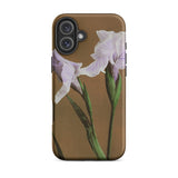 Purple Iris - Ogawa Kazumasa Floral Iphone Case, 16 Plus / Matte, Floral-patterned Phone Case
