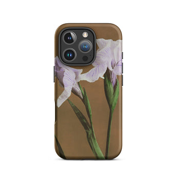 Purple Iris - Ogawa Kazumasa Floral Iphone Case, 16 Pro / Matte, Floral-patterned Phone Case