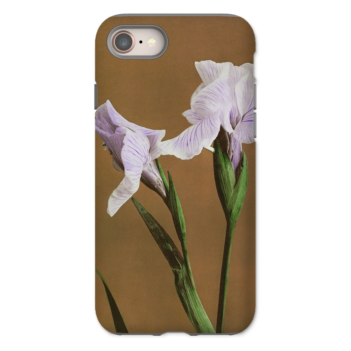 Purple Iris Ogawa Kazumasa Floral Iphone Case, 8 / Matte, Phone Case Close Up Photograph Pale Purple Iris Flowers