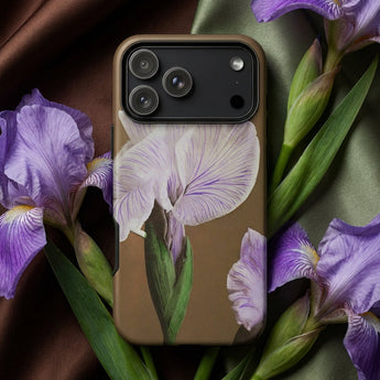 Purple Iris - Ogawa Kazumasa Floral Iphone Case, Mobile Phone Cases, Toby Leon