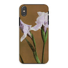 Purple Iris Ogawa Kazumasa Floral Iphone Case, Xs / Matte, Phone Case Close Up Photograph Pale Purple Iris Flowers