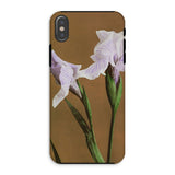 Purple Iris - Ogawa Kazumasa Floral Iphone Case, Xs / Matte, Phone Case Close-up Photograph Pale Purple Iris Flowers