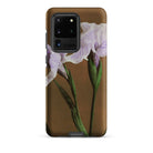 Purple Iris Ogawa Kazumasa Floral Samsung Case, Galaxy S20 Ultra / Matte, Brown Phone Case Floral Design Two Light Purple
