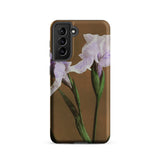 Purple Iris - Ogawa Kazumasa Floral Samsung Case, Galaxy S21 / Matte, Brown Phone Case Purple Iris Flower Design