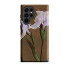 Purple Iris Ogawa Kazumasa Floral Samsung Case, Galaxy S22 Ultra / Matte, Smartphone Case Botanical Print Two Light Purple Irises