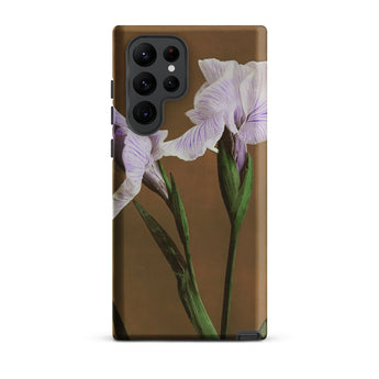 Purple Iris - Ogawa Kazumasa Floral Samsung Case, Galaxy S22 Ultra / Matte, Smartphone Case Botanical Print Two Light Purple Irises