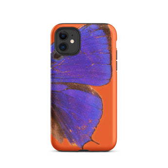 Purple Lycaenidae - Christopher Johnson Iphone Case, 11 / Matte, Orange Phone Case Butterfly Design