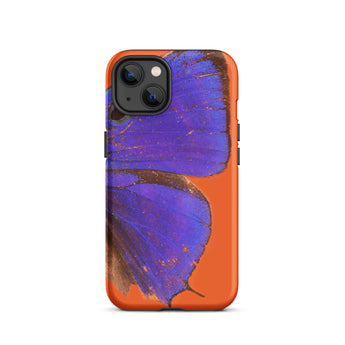 Purple Lycaenidae - Christopher Johnson Iphone Case, 13 / Matte, Orange Phone Case Butterfly Design