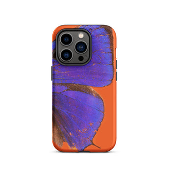 Purple Lycaenidae - Christopher Johnson Iphone Case, 14 Pro / Matte, Orange Phone Case Butterfly Design