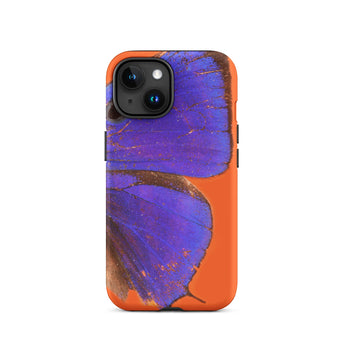 Purple Lycaenidae - Christopher Johnson Iphone Case, 15 / Matte, Orange Phone Case Butterfly Design