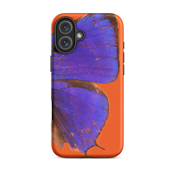 Purple Lycaenidae - Christopher Johnson Iphone Case, 16 Plus / Matte, Orange Phone Case Butterfly Design