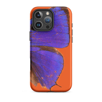 Purple Lycaenidae - Christopher Johnson Iphone Case, 16 Pro Max / Matte, Orange Phone Case Butterfly Design