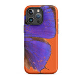 Purple Lycaenidae - Christopher Johnson Phone Case Iphone 16 Pro Max / Matte Orange Butterfly Design Morpho Gods Spill, Bruised Imperial