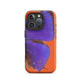 Purple Lycaenidae - Christopher Johnson Phone Case Iphone 16 Pro / Matte Orange Phone Case Butterfly Design Morpho Gods Spill, Bruised