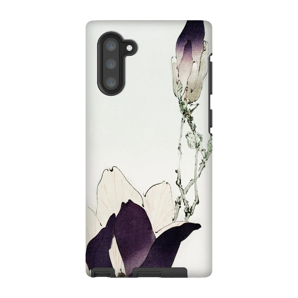 Purple Magnolia - Bijutsu Sekai By Watanabe Seitei - Japanese Art Phone Case - Samsung Galaxy Note 10 / Matte - Mobile