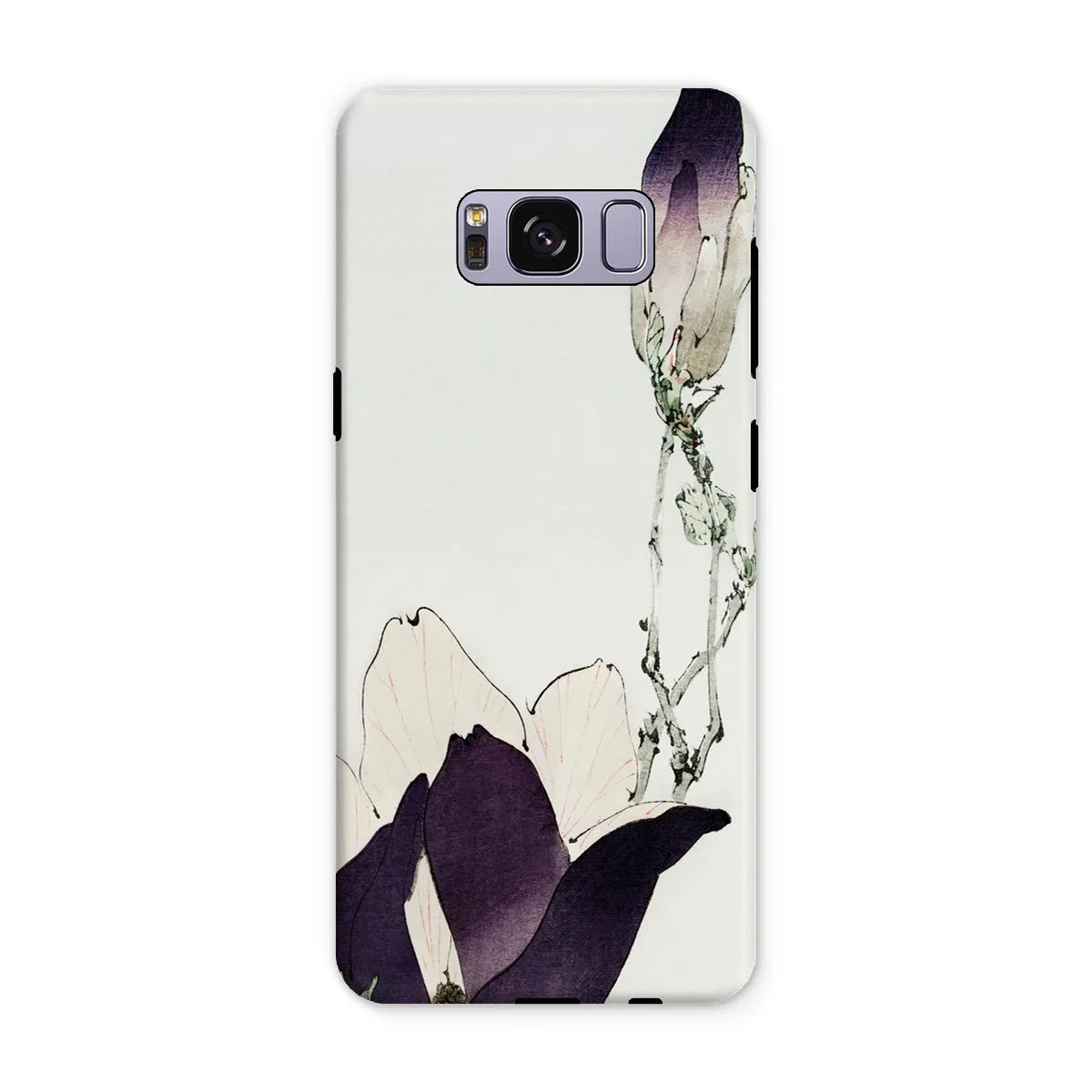 Purple Magnolia - Bijutsu Sekai By Watanabe Seitei - Japanese Art Phone Case - Samsung Galaxy S8 Plus / Matte - Mobile