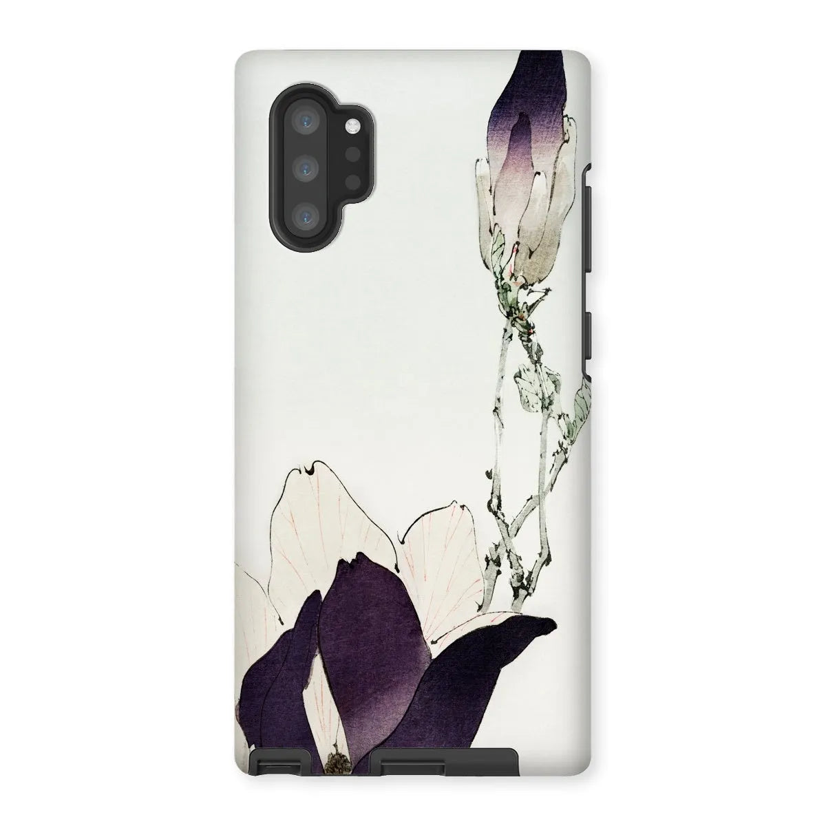 Purple Magnolia - Bijutsu Sekai By Watanabe Seitei - Japanese Art Phone Case - Samsung Galaxy Note 10p / Matte - Mobile