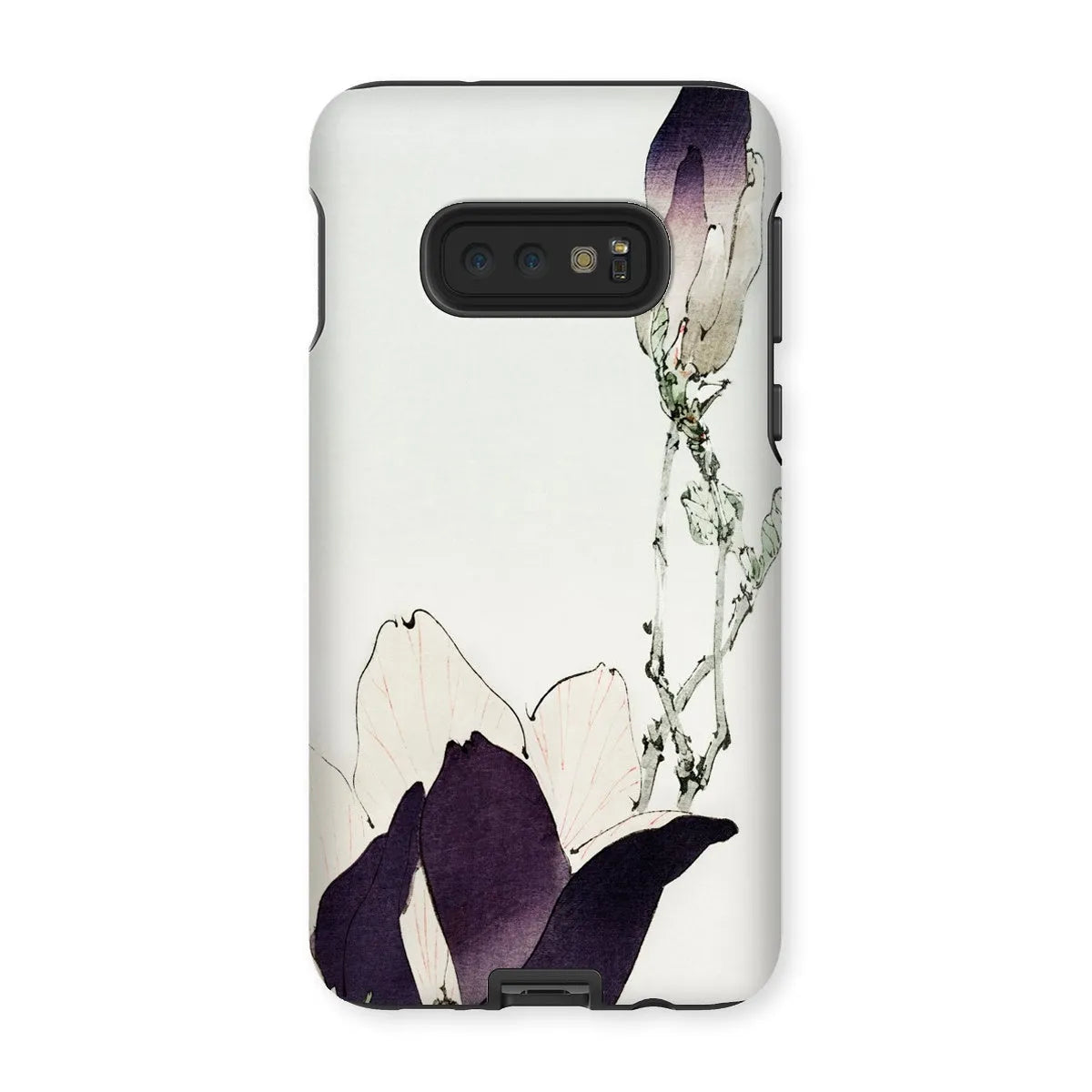 Purple Magnolia - Bijutsu Sekai By Watanabe Seitei - Japanese Art Phone Case - Samsung Galaxy S10e / Matte - Mobile
