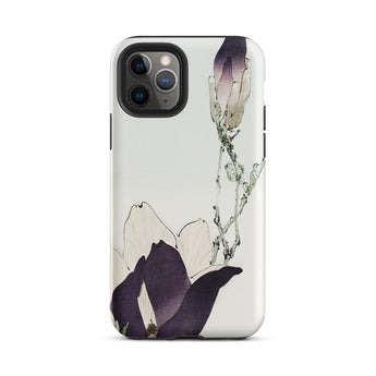 Purple Magnolia - Watanabe Seitei Bijutsu Sekai Art Iphone Case, 11 Pro / Matte, Floral-patterned Phone Case
