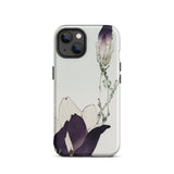 Purple Magnolia - Watanabe Seitei Bijutsu Sekai Art Iphone Case, 13 / Matte, Floral-patterned Phone Case