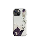 Purple Magnolia Watanabe Seitei Bijutsu Sekai Art Iphone Case, 13 Mini / Matte, Floral Patterned Phone Case