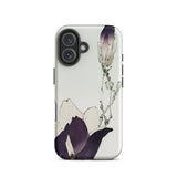 Purple Magnolia - Watanabe Seitei Bijutsu Sekai Art Iphone Case 16 / Matte Floral-patterned Phone Case Watanabe Seitei, Bijutsu Sekai,