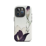 Purple Magnolia - Watanabe Seitei Bijutsu Sekai Art Iphone Case, 16 Pro / Matte, Floral-patterned Smartphone Case