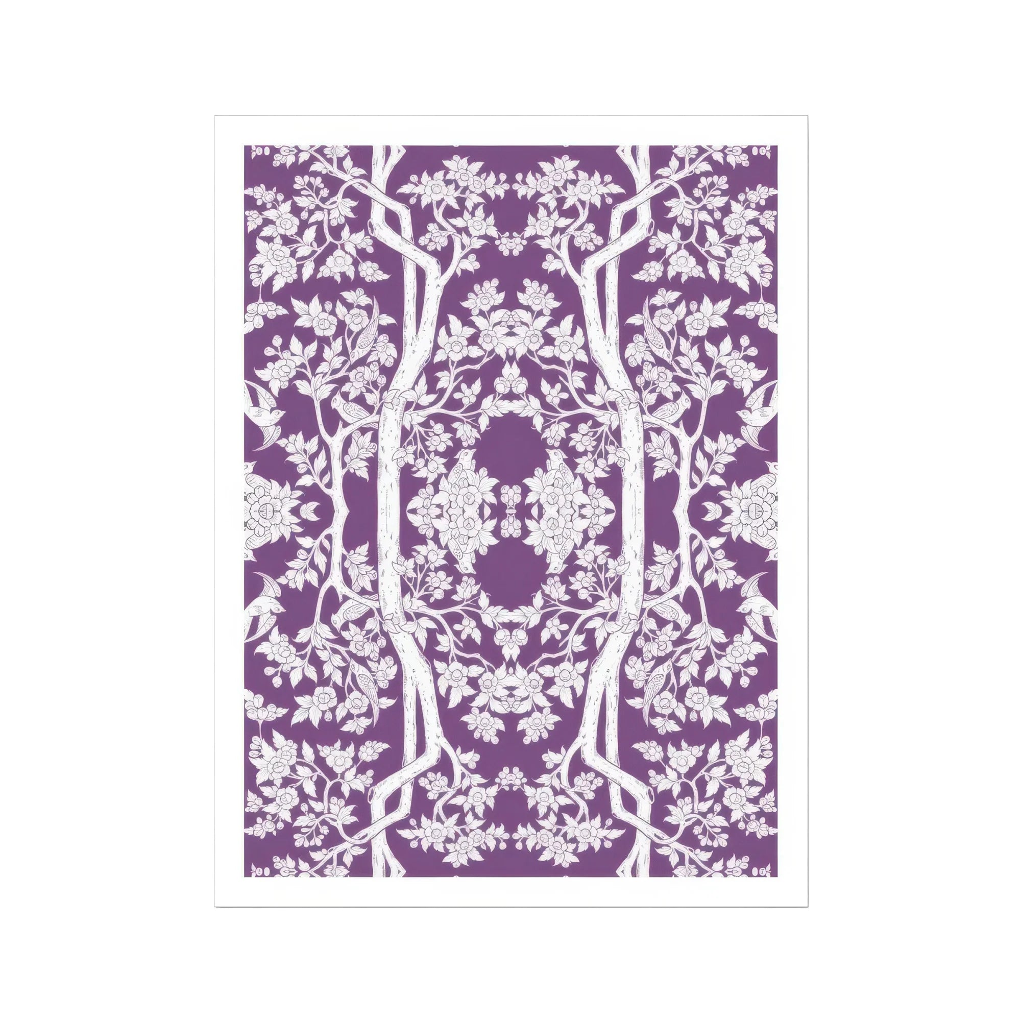 Aviary Purple Art Print Posters Prints & Visual Artwork