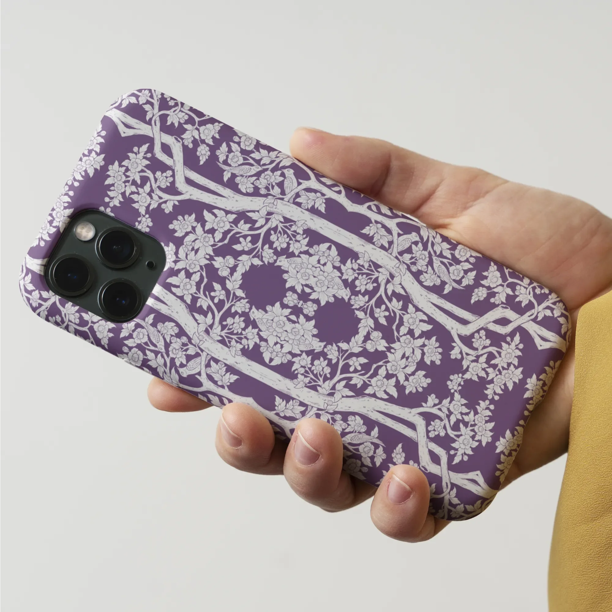 Aviary Purple Aesthetic Pattern Art Iphone Case Mobile Phone Cases