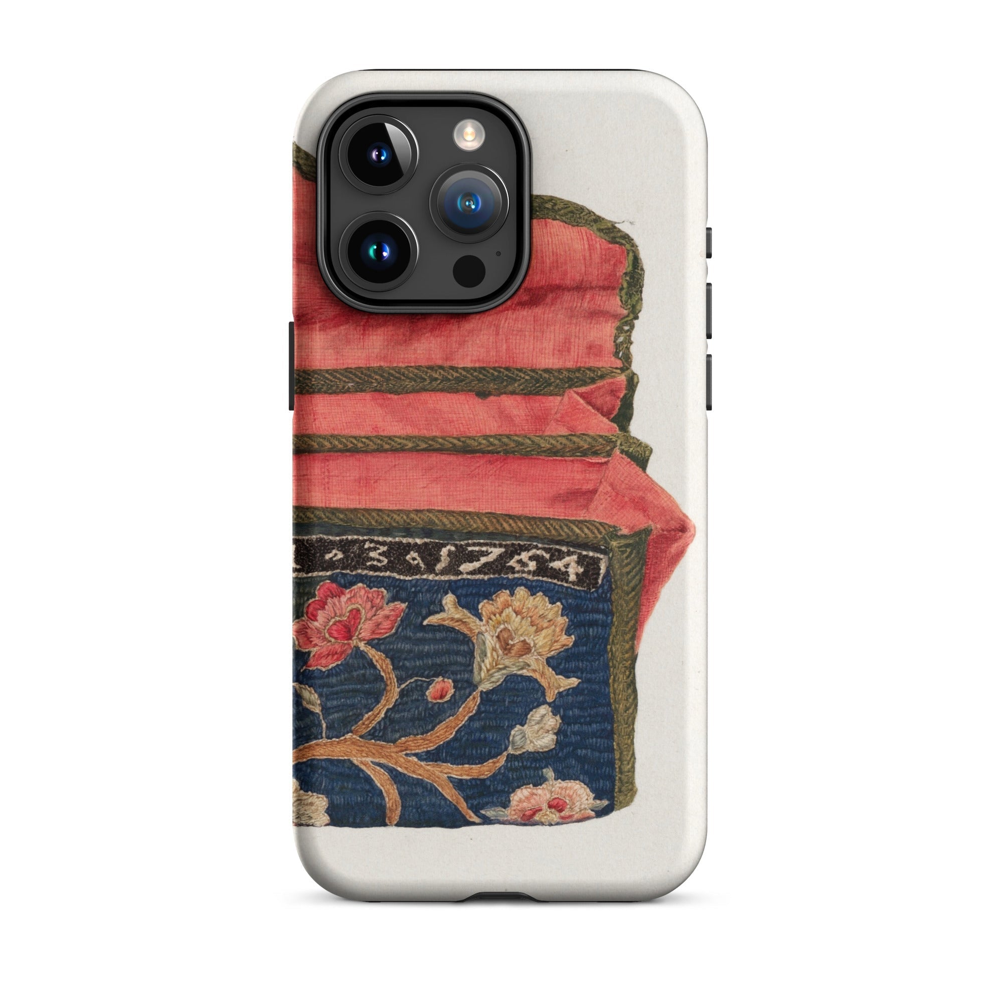 Purse - Eleanor Alexander 1930s Fashion Art Iphone Case, 15 Pro Max / Matte, Floral Embroidered Phone Case