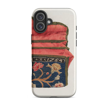 Purse - Eleanor Alexander 1930s Fashion Art Iphone Case, 16 Plus / Matte, Floral Embroidered Phone Case