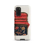 Purse - Eleanor Alexander 1930s Fashion Art Samsung Case, Galaxy S20 / Matte, White Smartphone Case Red Blue Floral Design