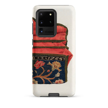 Purse - Eleanor Alexander 1930s Fashion Art Samsung Case, Galaxy S20 Ultra / Matte, White Phone Case Design Embroidered Textile Red Blue
