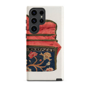 Purse - Eleanor Alexander 1930s Fashion Art Samsung Case, Galaxy S23 Ultra / Matte, White Phone Case Design Embroidered Textile Red Yellow