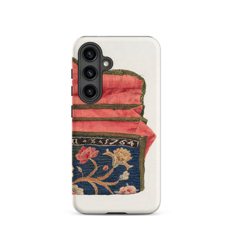 Purse - Eleanor Alexander 1930s Fashion Art Samsung Case, Galaxy S24 / Matte, White Smartphone Case Design Pink Blue Floral Textile
