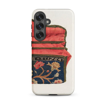 Purse - Eleanor Alexander 1930s Fashion Art Samsung Case, Galaxy S25 Plus / Matte, White Smartphone Case Design Folded Red Fabric Section