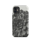 Pyramidal Saxifrage (saxifraga Aizoon) Karl Blossfeldt Iphone Case, 11 / Matte, Black White Succulent Phone Case