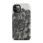 Pyramidal Saxifrage (saxifraga Aizoon) Karl Blossfeldt Iphone Case, 11 Pro Max / Matte, Black White Succulent Phone Case