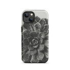Pyramidal Saxifrage (saxifraga Aizoon) Karl Blossfeldt Iphone Case, 13 / Matte, Black White Succulent Phone Case