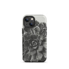 Pyramidal Saxifrage (saxifraga Aizoon) Karl Blossfeldt Iphone Case, 13 Mini / Matte, Black White Succulent Phone Case