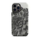 Pyramidal Saxifrage (saxifraga Aizoon) Karl Blossfeldt Iphone Case, 13 Pro Max / Matte, Black White Succulent Phone Case