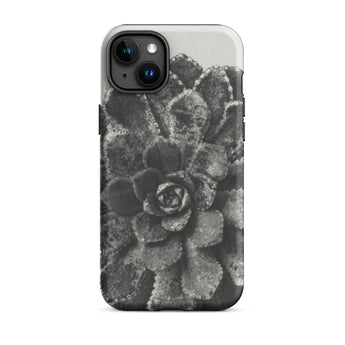 Pyramidal Saxifrage (saxifraga Aizoon) - Karl Blossfeldt Iphone Case, 15 Plus / Matte, Succulent-patterned Phone Case