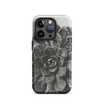 Pyramidal Saxifrage (saxifraga Aizoon) - Karl Blossfeldt Iphone Case, 15 Pro / Matte, Succulent-patterned Phone Case