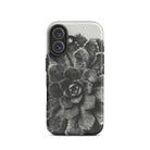 Pyramidal Saxifrage (saxifraga Aizoon) Karl Blossfeldt Iphone Case, 16 / Matte, Black White Succulent Phone Case