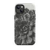 Pyramidal Saxifrage (saxifraga Aizoon) - Karl Blossfeldt Phone Case Iphone 14 Plus / Matte Black White Succulent Phone Case Karl